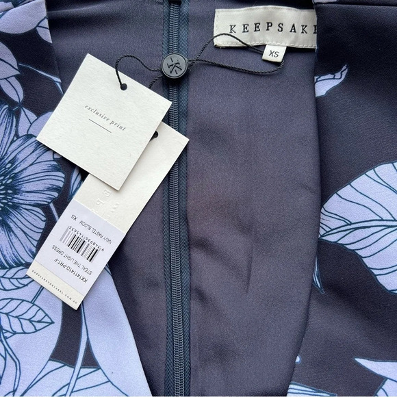 New! Keepsake steal light dress navy pastel bloom nwt 22085 - Picture 8 of 9